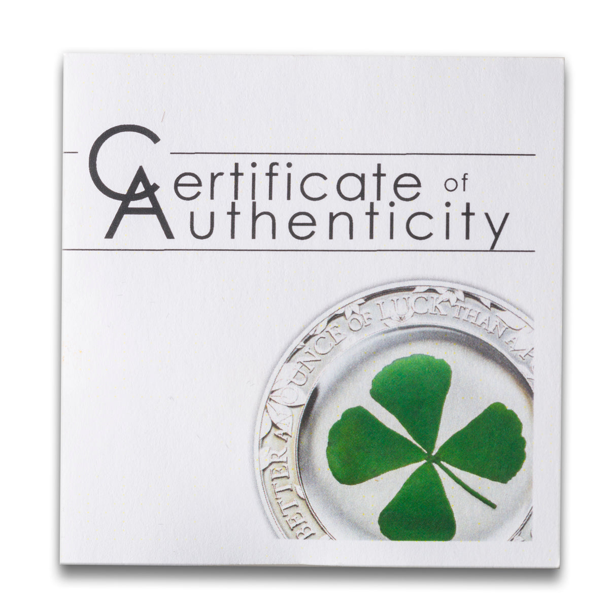 2013 $5 Four-Leaf Clover - Ounce of Luck Coin