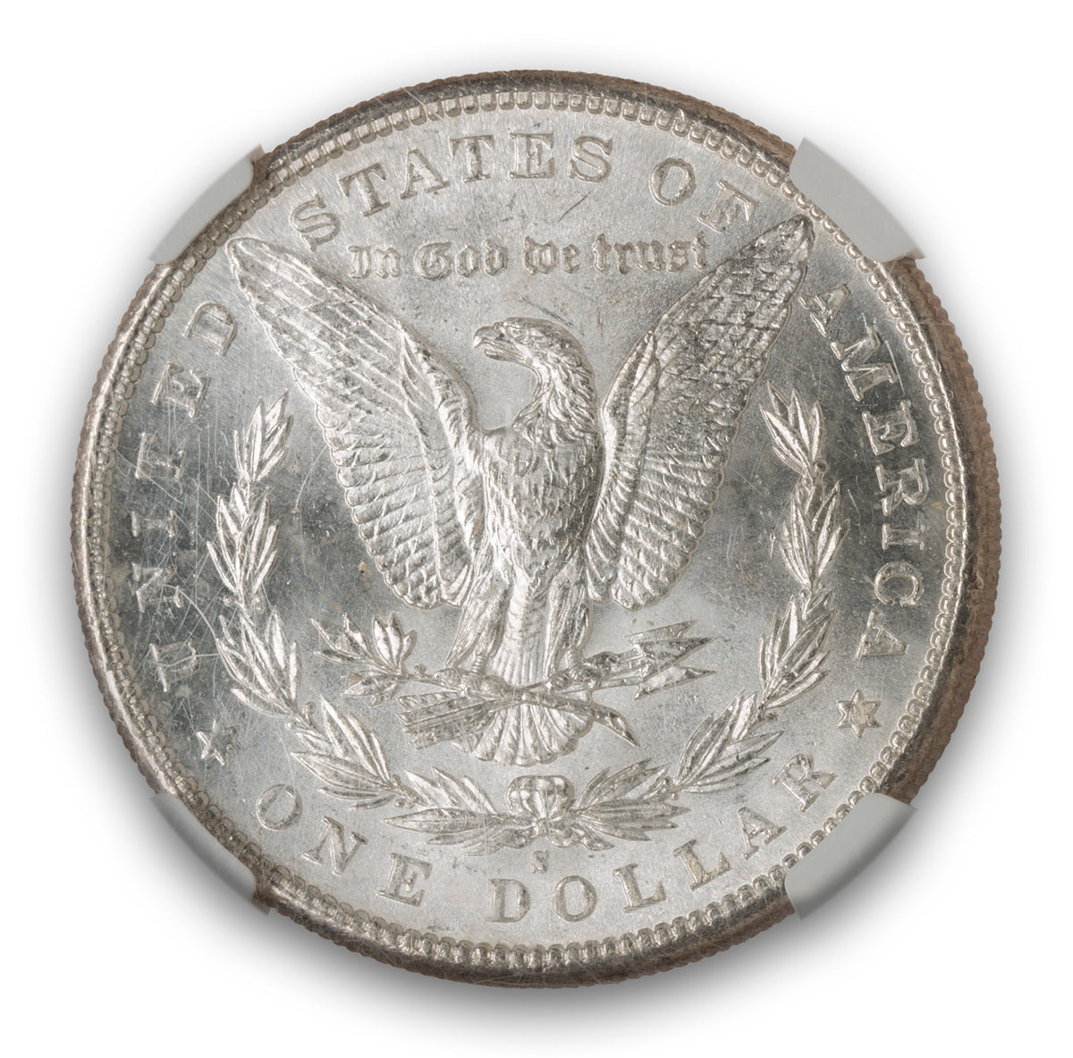 US $1 1881S Morgan Dollar NGC MS-62