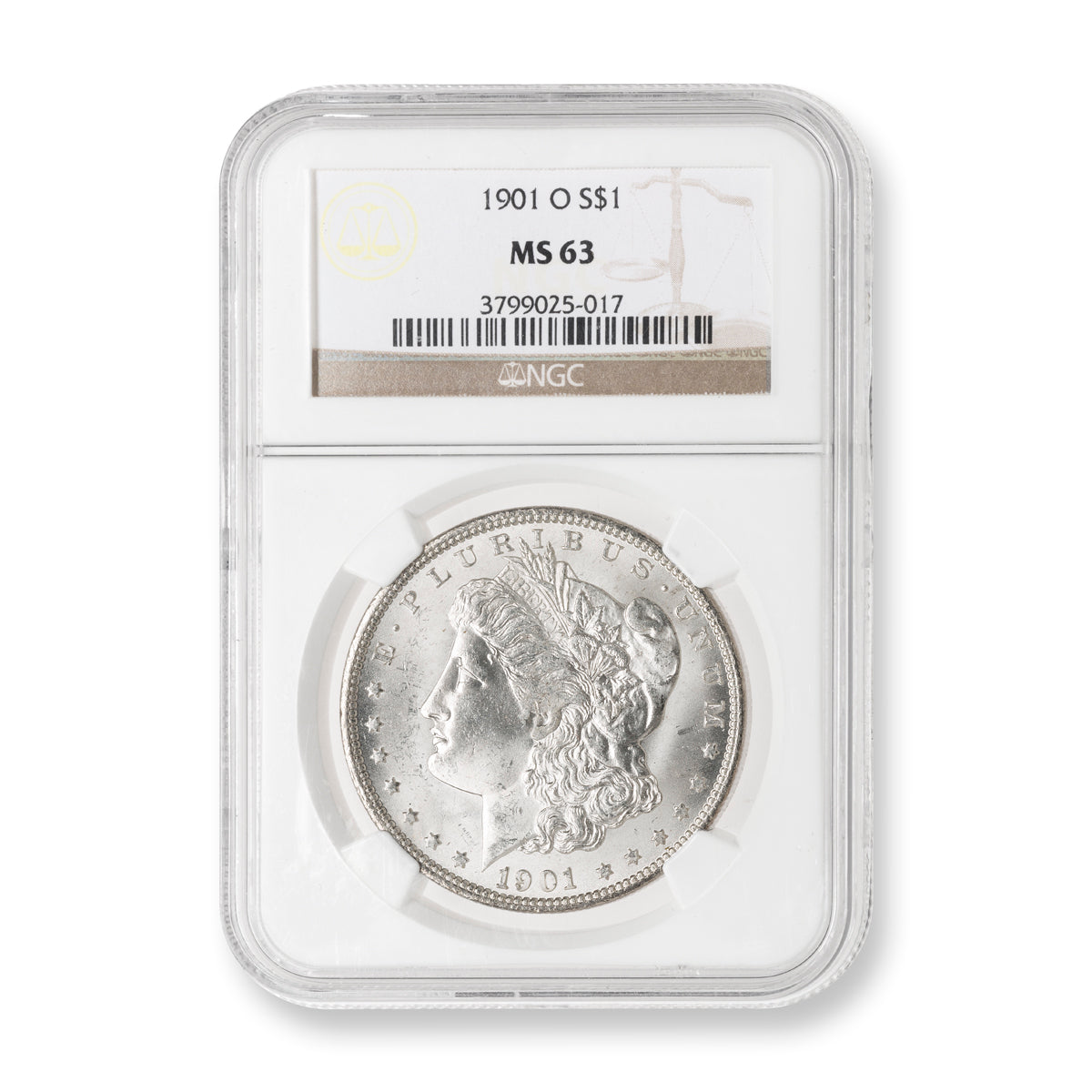 US $1 1901O Morgan Dollar NGC MS-63