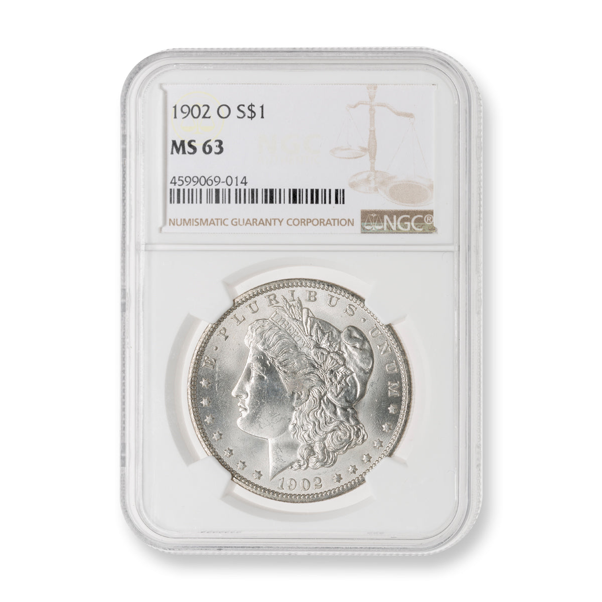 US $1 1902O Morgan Dollar NGC MS-63