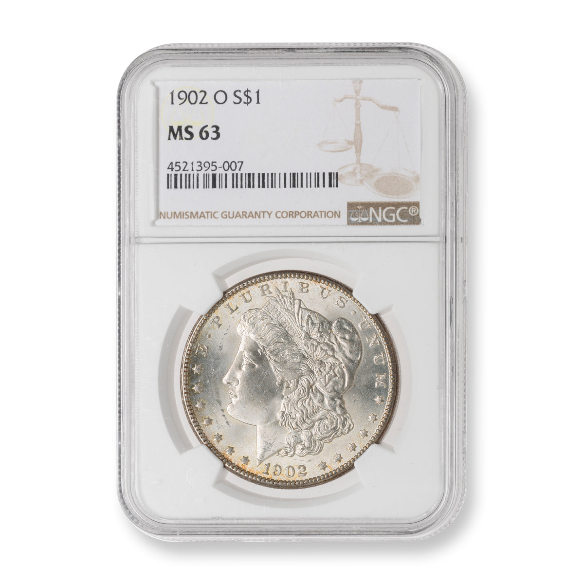 US $1 1902O Morgan Dollar NGC MS-63