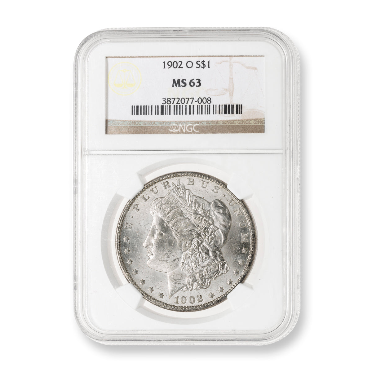 US $1 1902O Morgan Dollar NGC MS-63