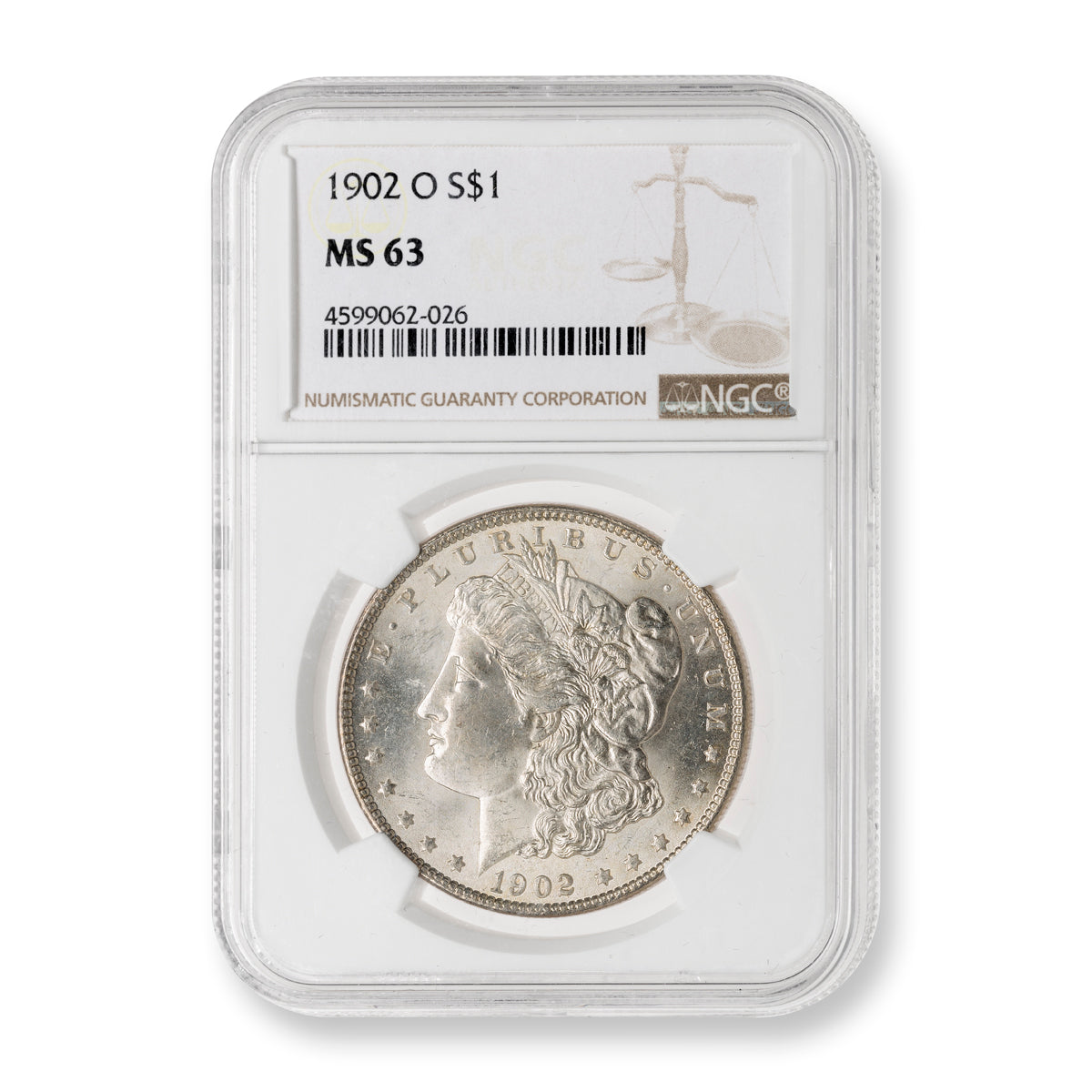 US $1 1902O Morgan Dollar NGC MS-63