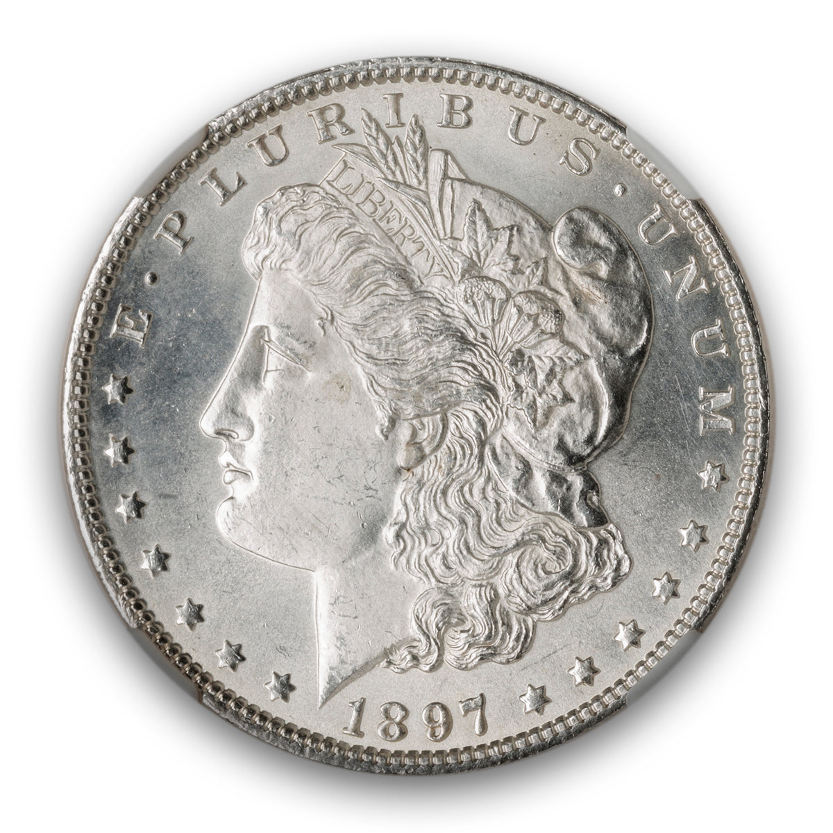 US $1 1897 Morgan Dollar NGC MS-65