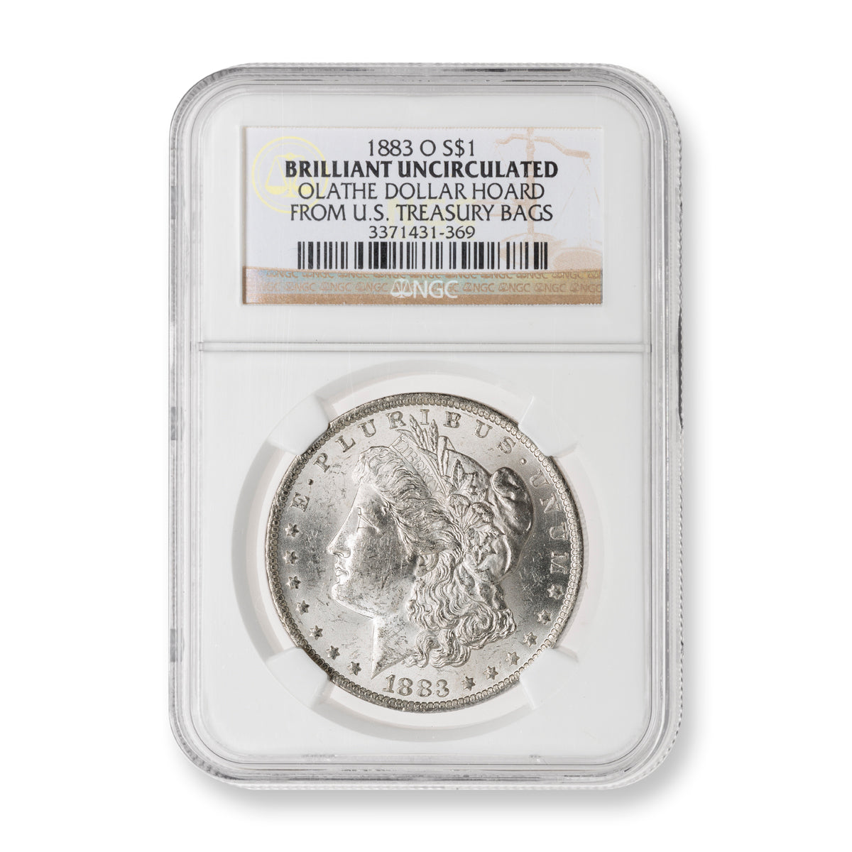 US $1 1883O Morgan Dollar NGC numisBU