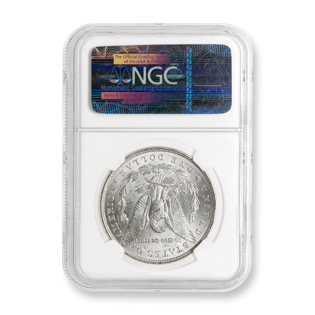 US $1 1887 Morgan Dollar NGC numisBU