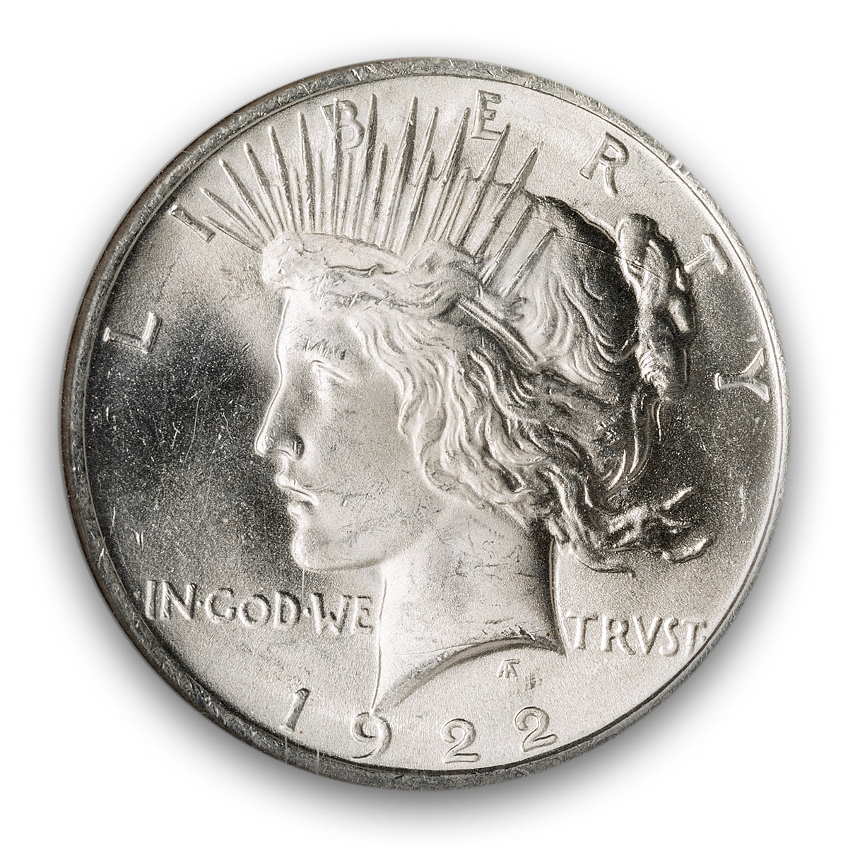 US $1 1922 Peace Dollar NGC MS-65