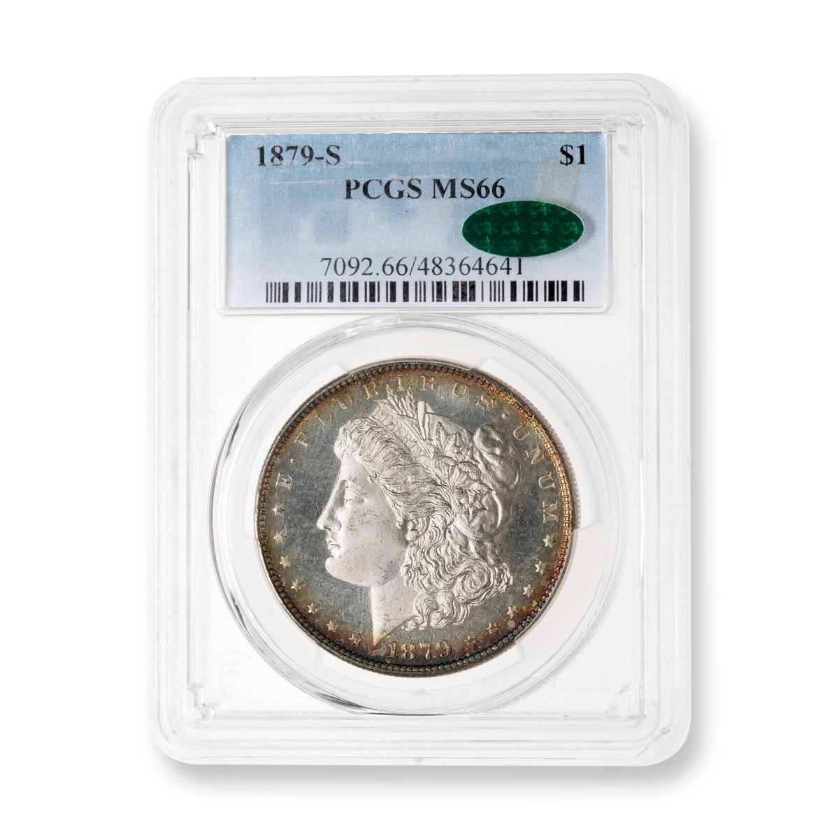 US $1 1879S Morgan Dollar PCGS MS-66