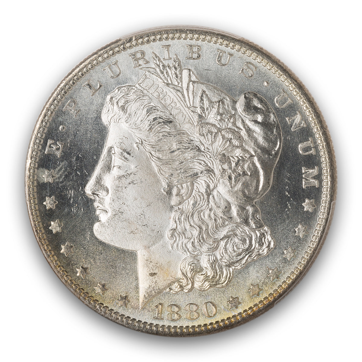 US $1 1880S Morgan Dollar PCGS MS-65