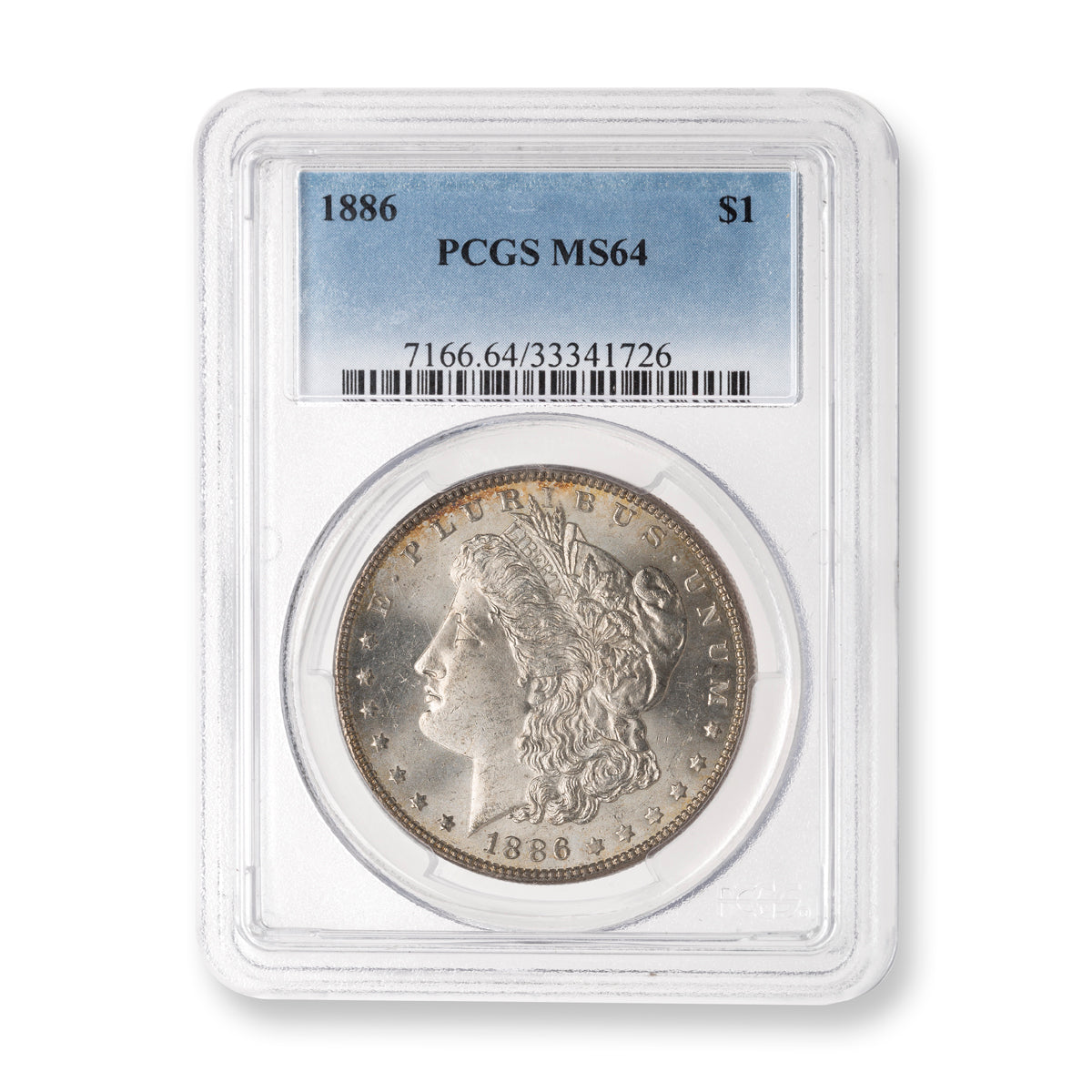 US $1 1886 Morgan Dollar PCGS MS-64