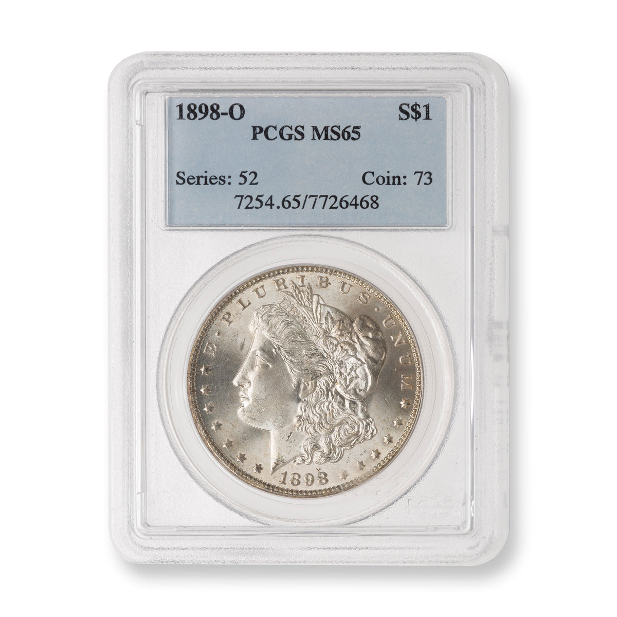 US $1 1898O Morgan Dollar PCGS MS-65