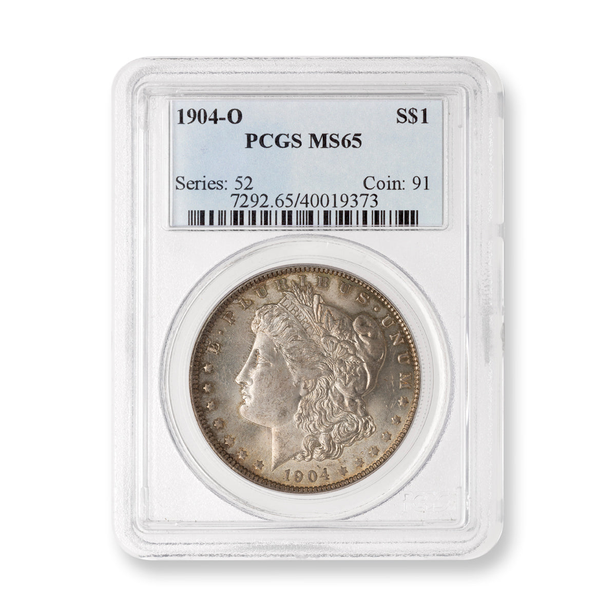 US $1 1904O Morgan Dollar PCGS MS-65