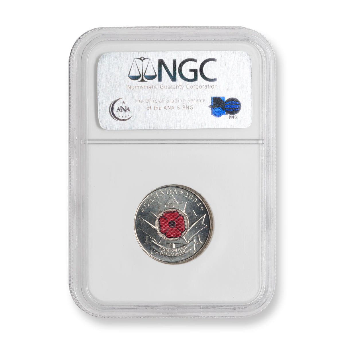 25 Cent 2004P Poppy NGC MS-67