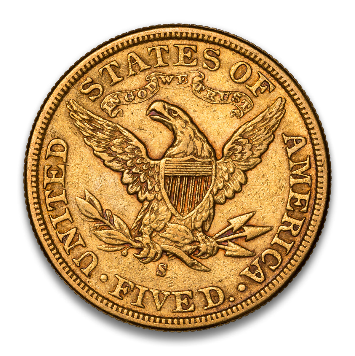 US $5 1899S Half Eagle VF-20