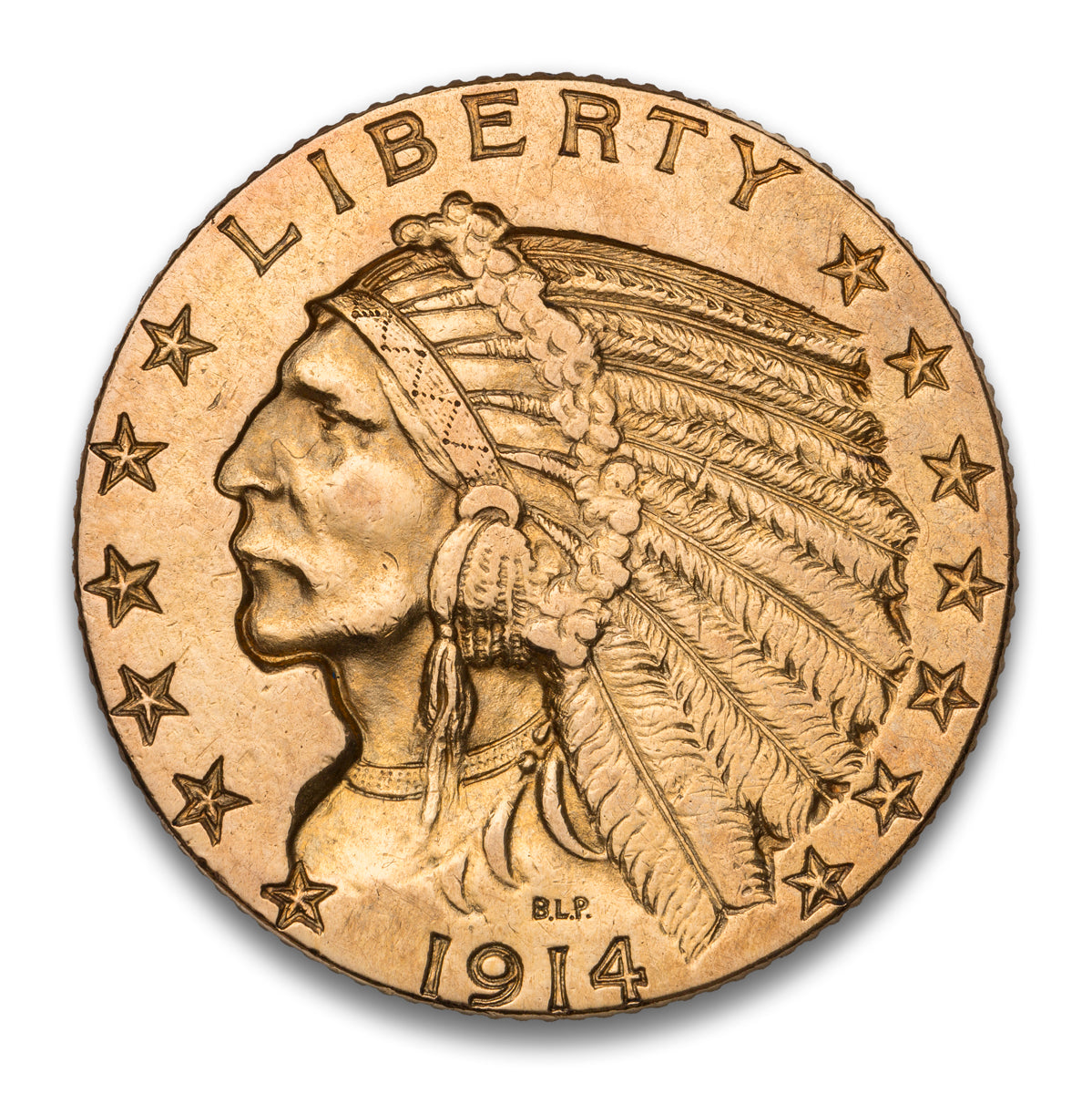 US $5 1914  Half Eagle EF-45