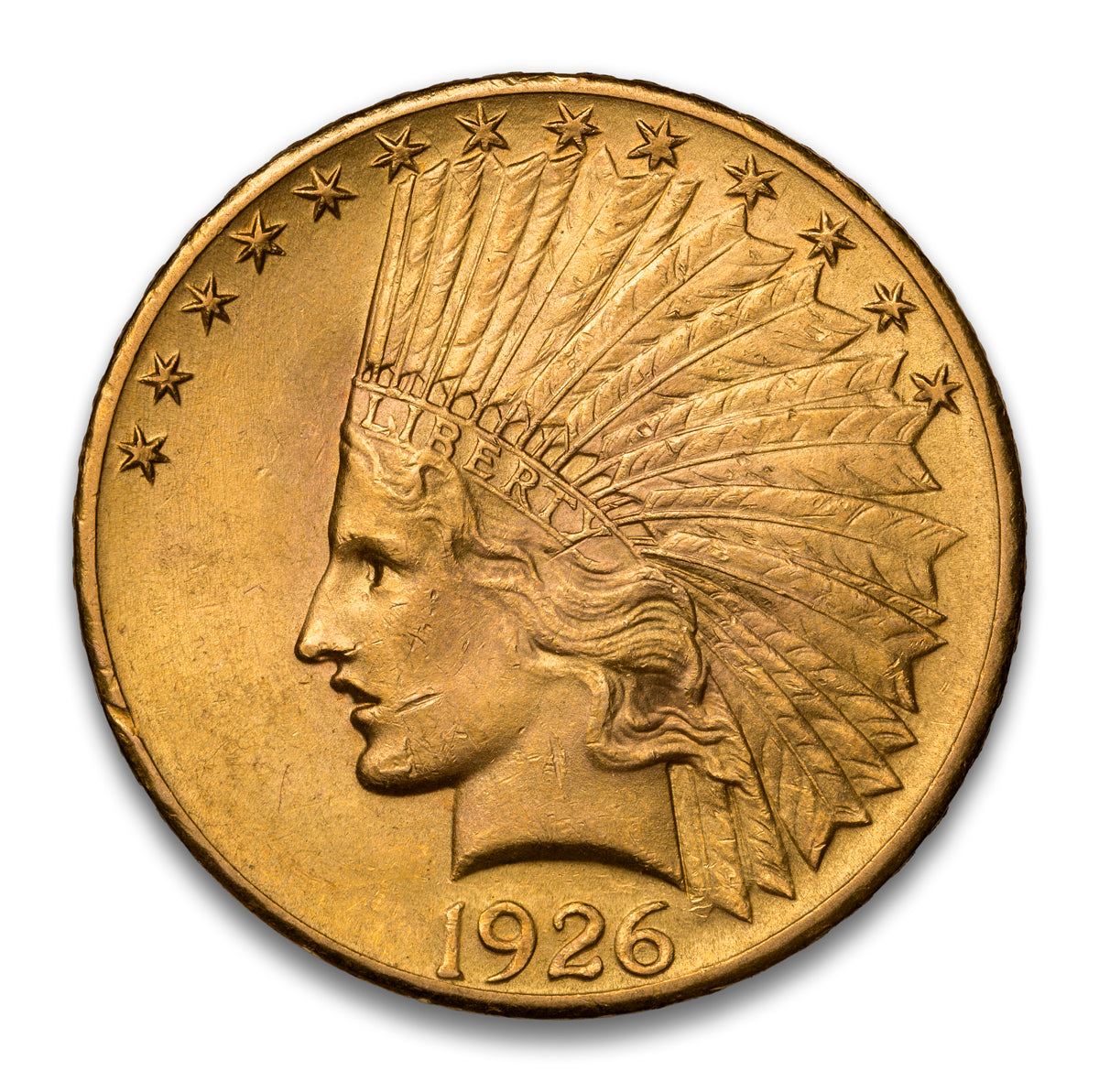 US $10 1926 Eagle AU-50