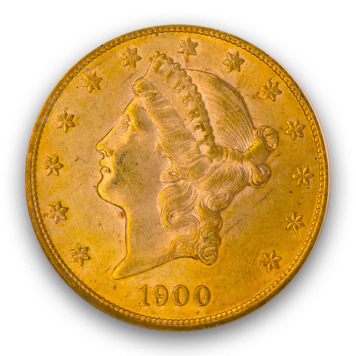 US $20 1900 Double Eagle PCGS MS-61