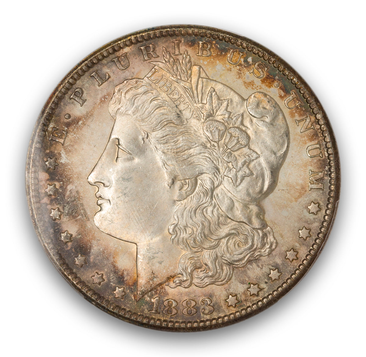 US $1 1883CC Morgan Dollar PCGS MS-63