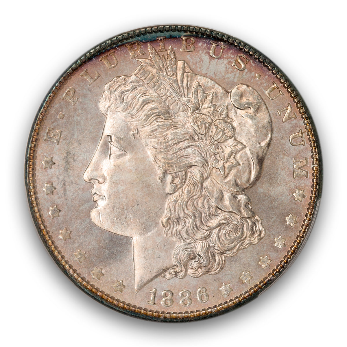 US $1 1886 Morgan Dollar PCGS MS-66+