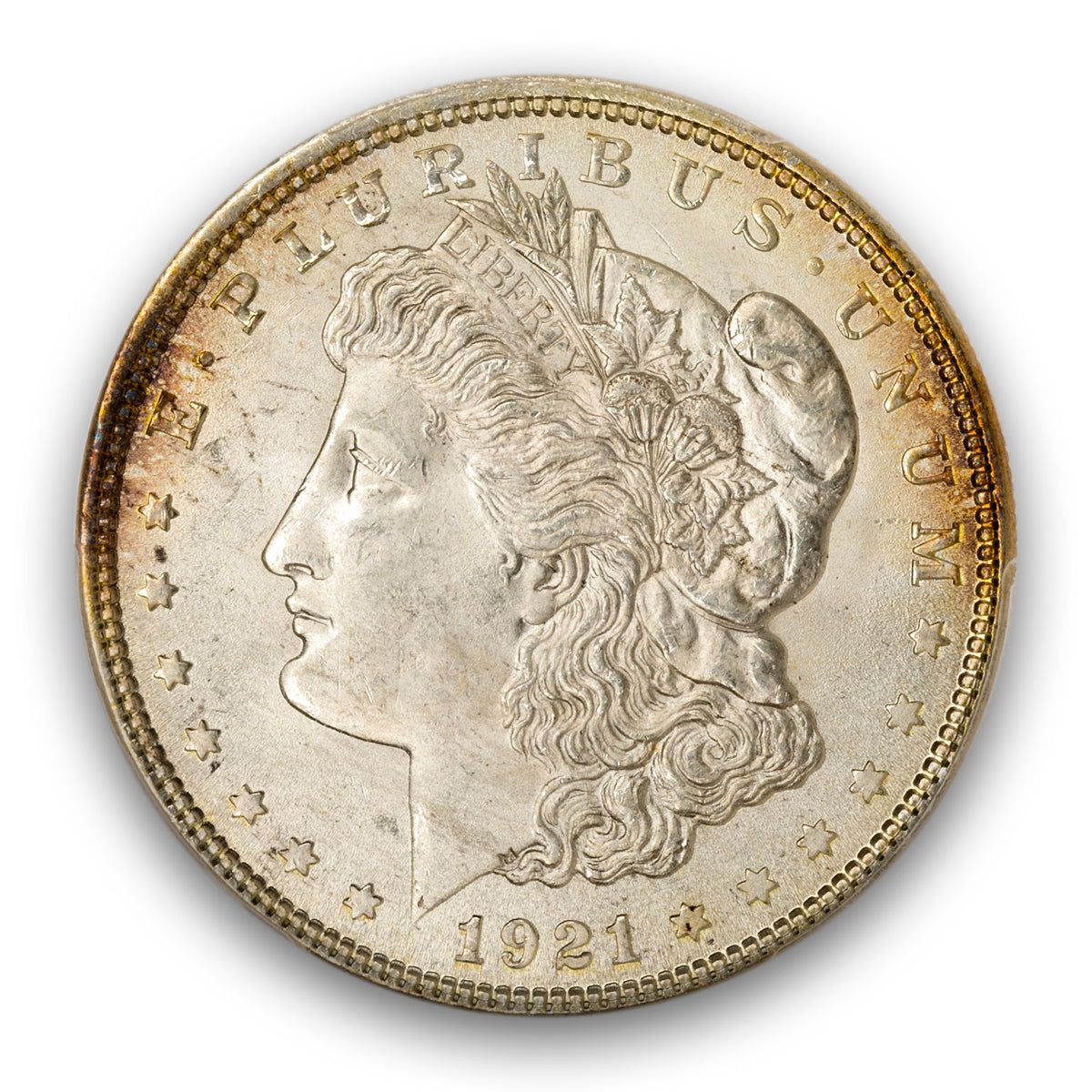 US $1 1921 Morgan Dollar PCGS MS-65