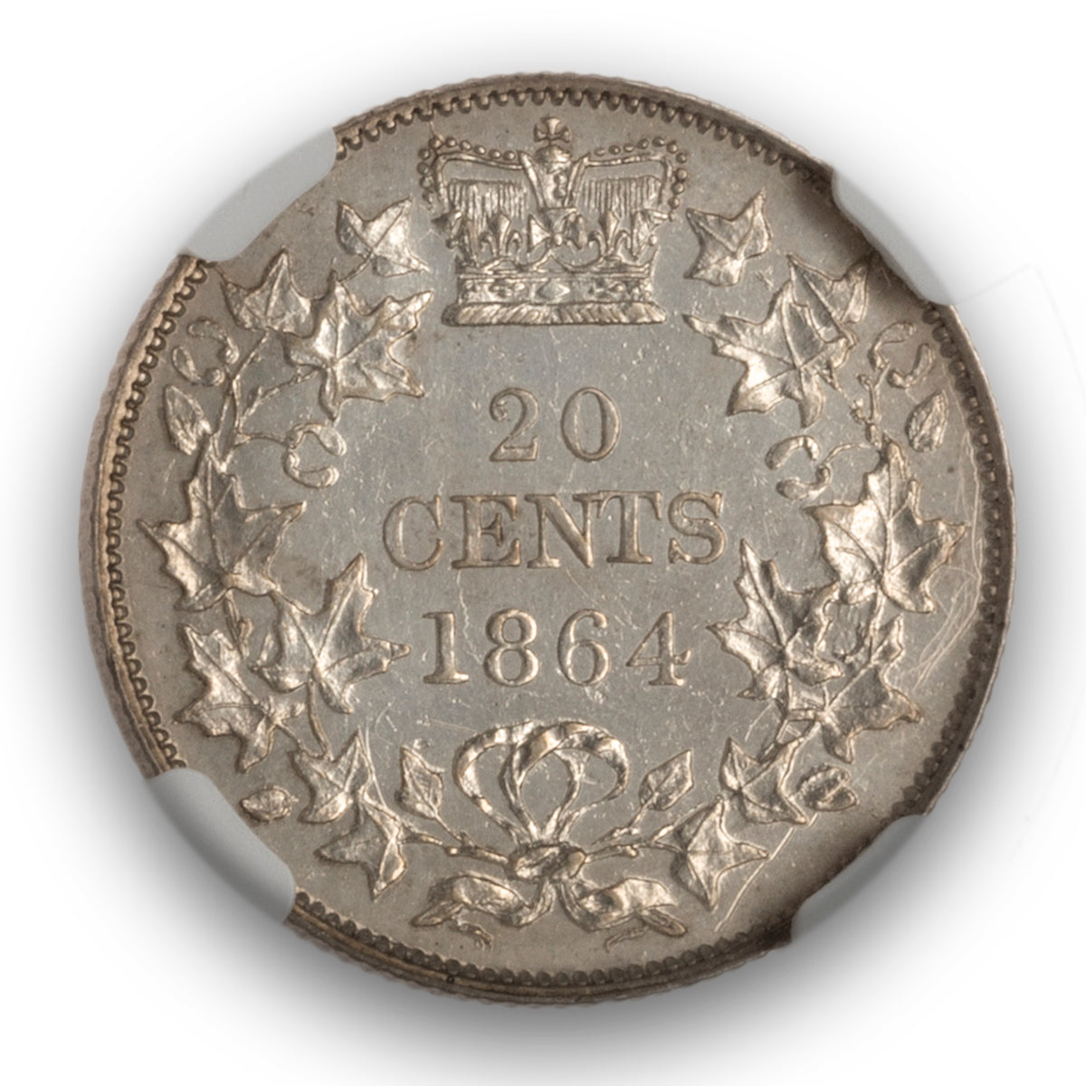 NB 20 Cent 1864 NGC MS-60