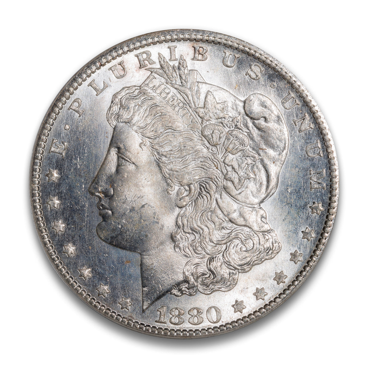 US $1 1880S Morgan Dollar PCGS MS-64