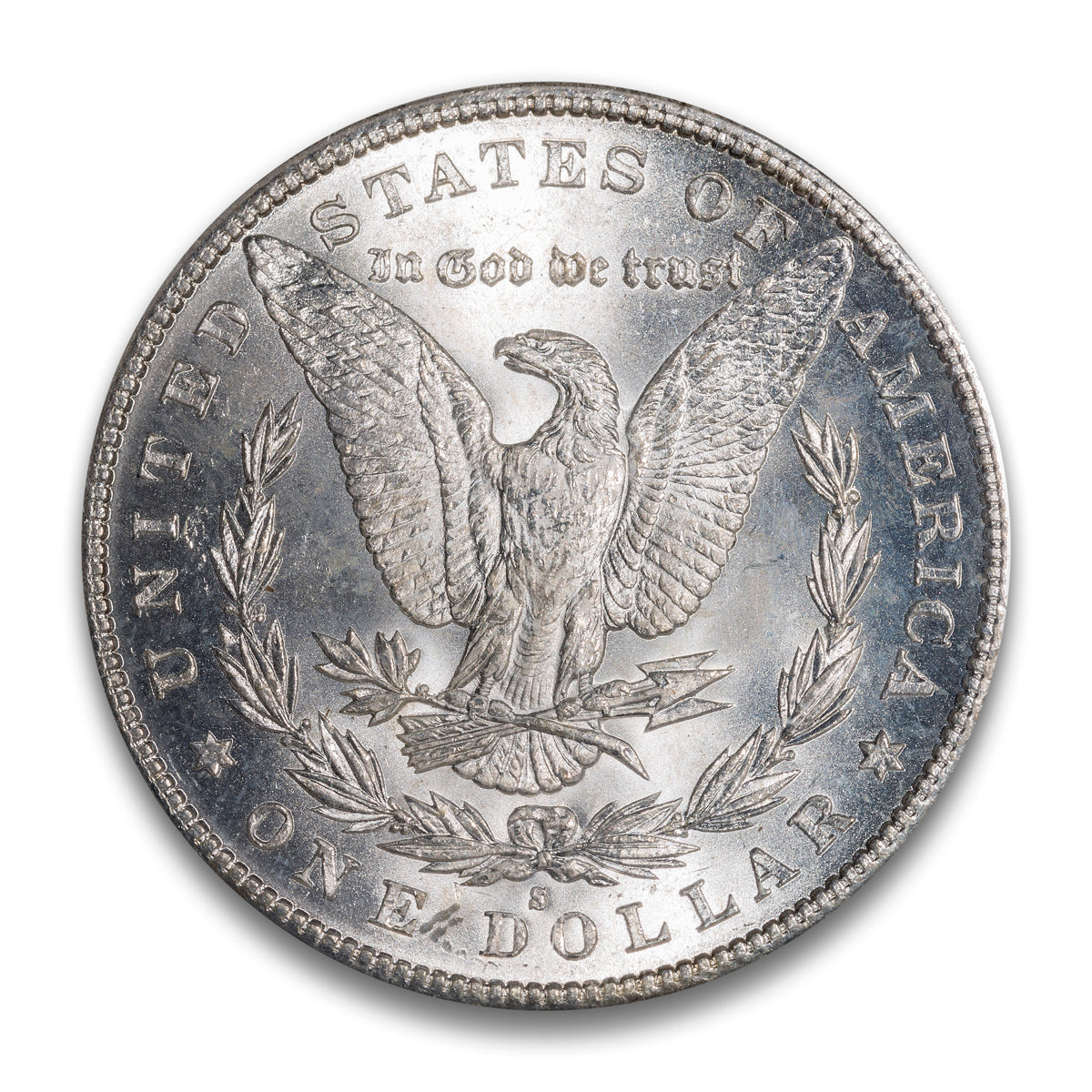 US $1 1880S Morgan Dollar PCGS MS-64