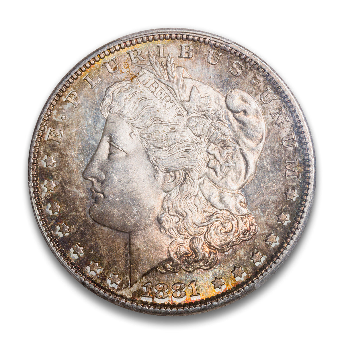 US $1 1881S Morgan Dollar PCGS MS-64