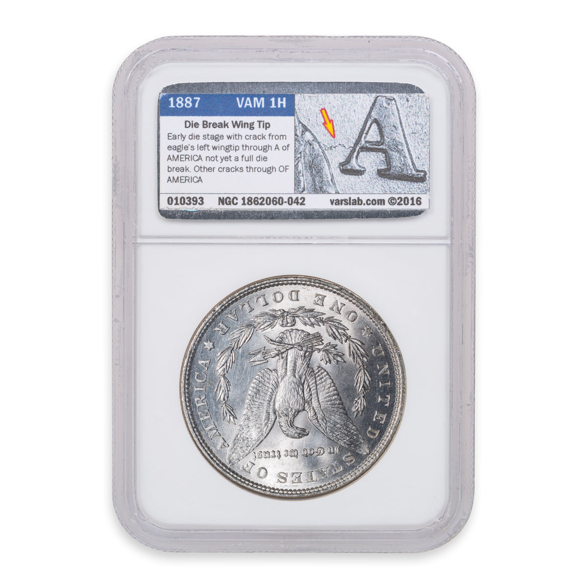 US $1 1887 Morgan Dollar NGC MS-65