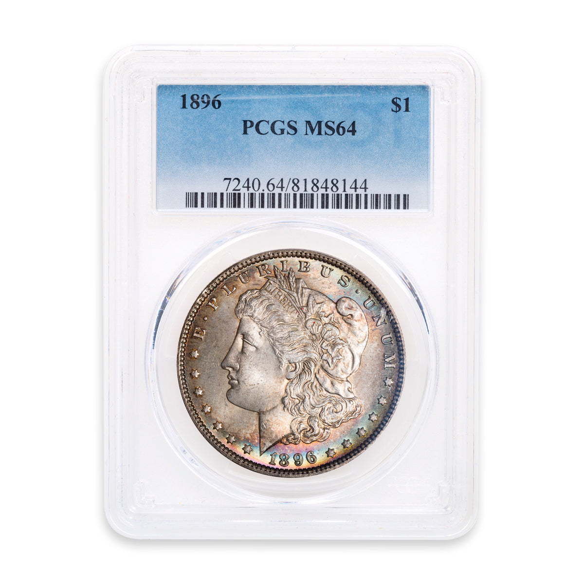 US $1 1896 Morgan Dollar PCGS MS-64