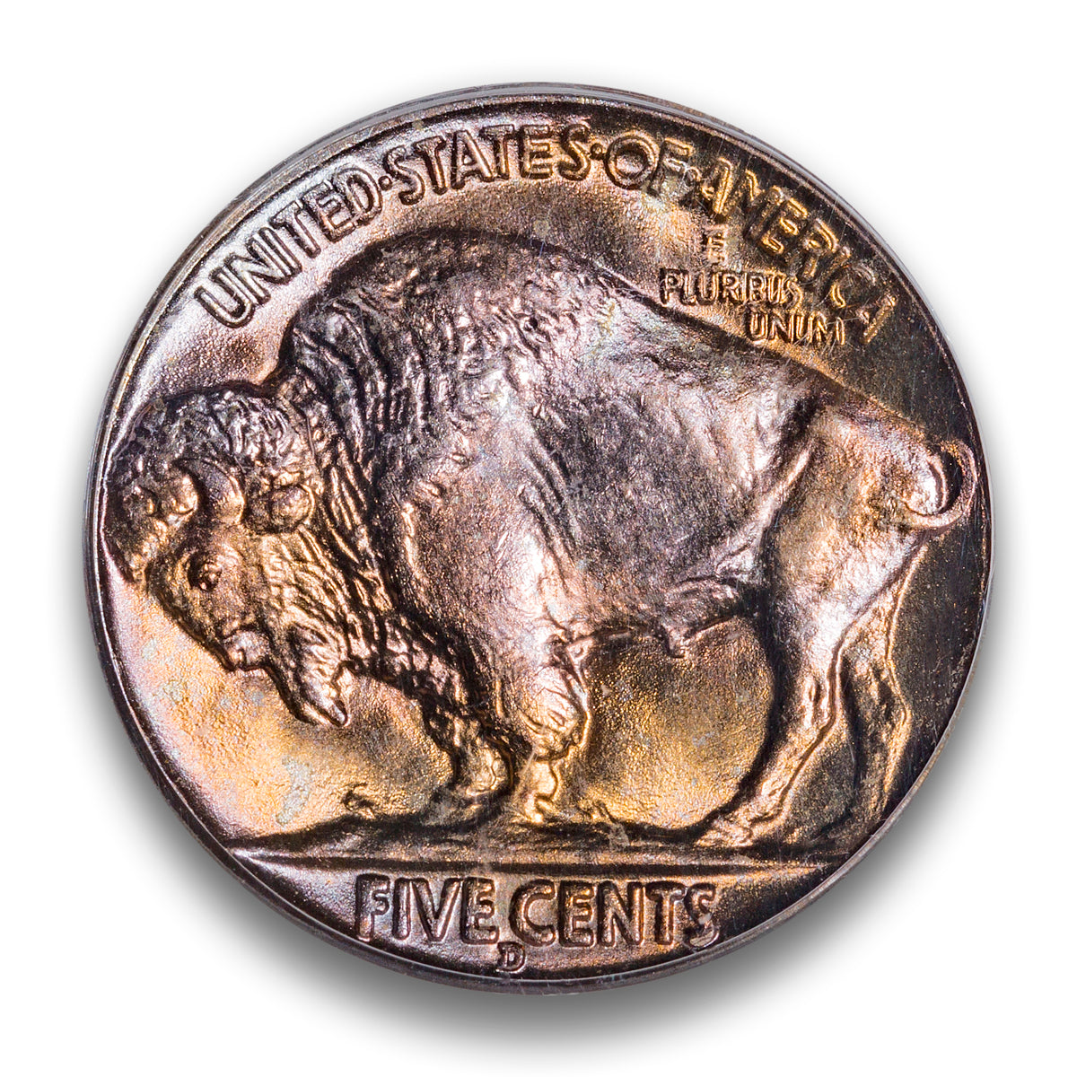 US 5 Cent 1938D Buffalo PCGS MS-66