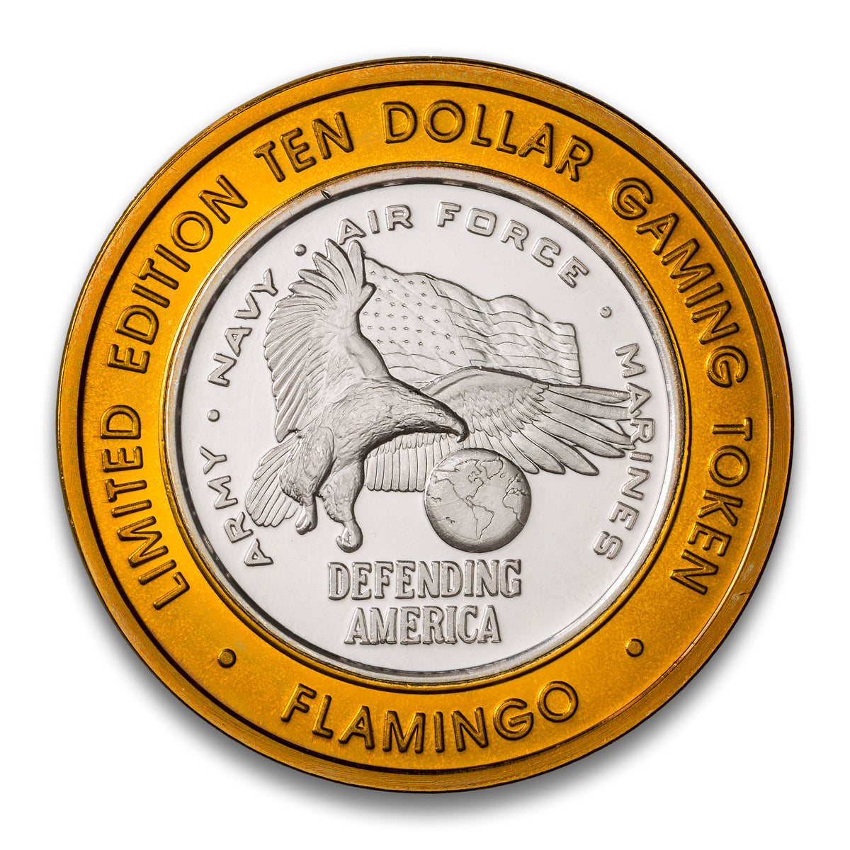 Las Vegas Casino Token $10 Flamingo: Defending America