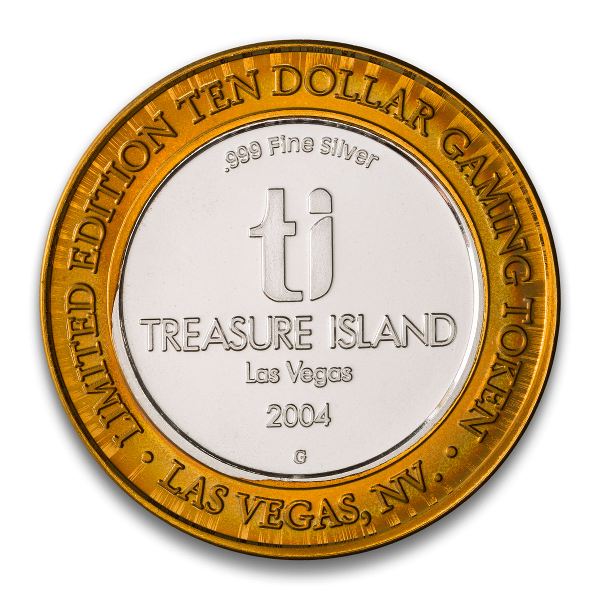 Las Vegas Casino Token $10 Treasure Island