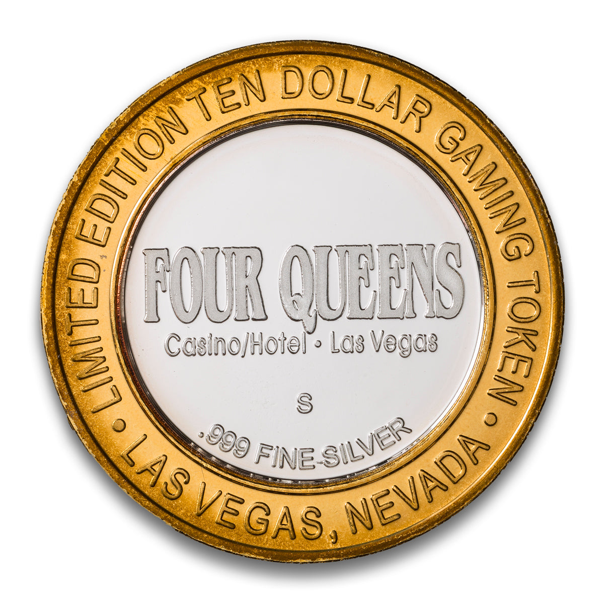 Las Vegas Casino Token $10 4 Queens Hotel & Casino: Queen of Hearts