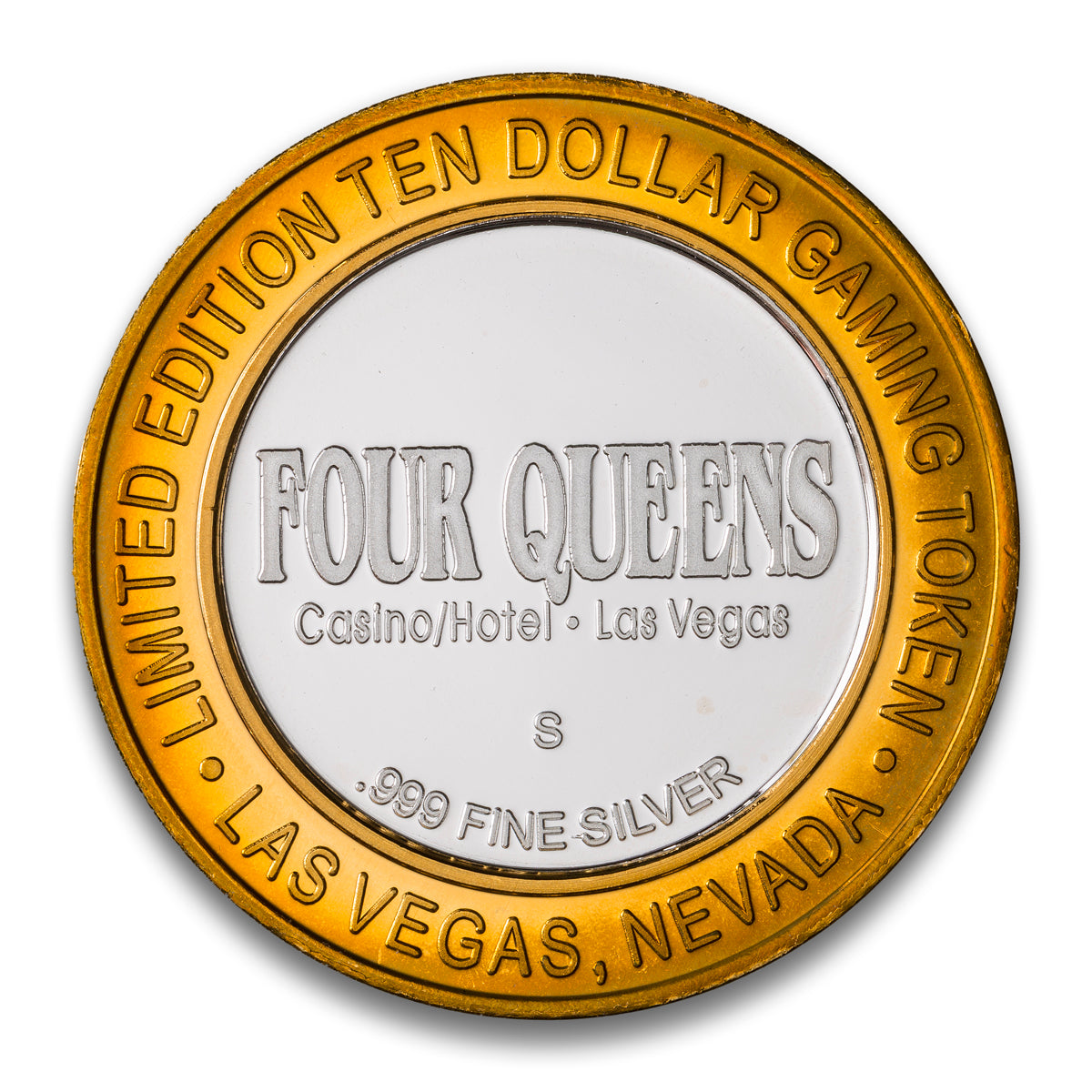 Las Vegas Casino Token $10 4 Queens Hotel & Casino: Queen of Diamonds