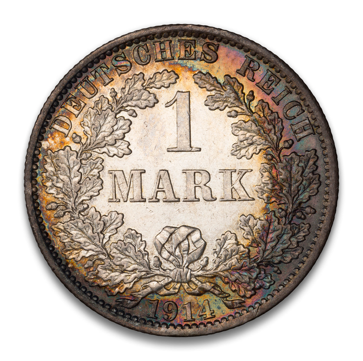 Germany Silver 1 Mark 1914 A