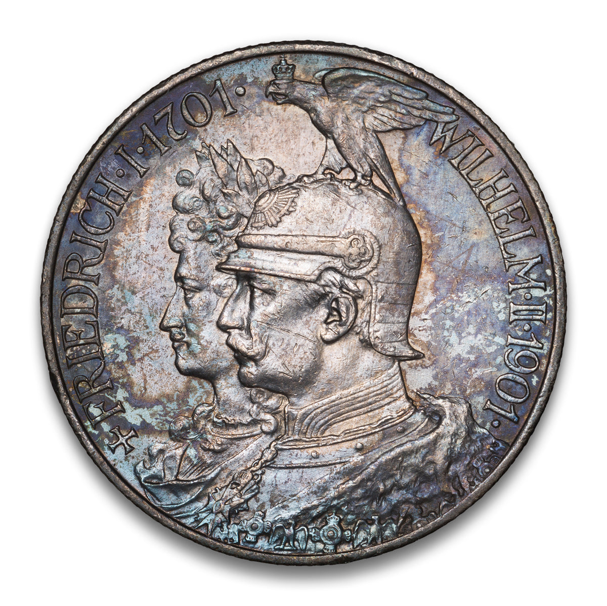 Prussia - German State Silver 2 Marks 1901 A