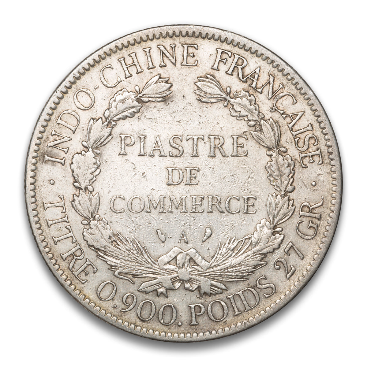 French Indo-China Silver 1 Piastre 1908 A