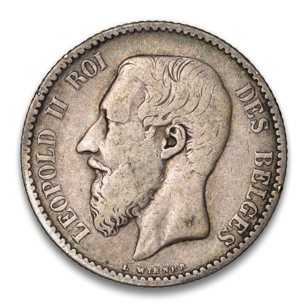 Belgium Silver 1 Franc 1886