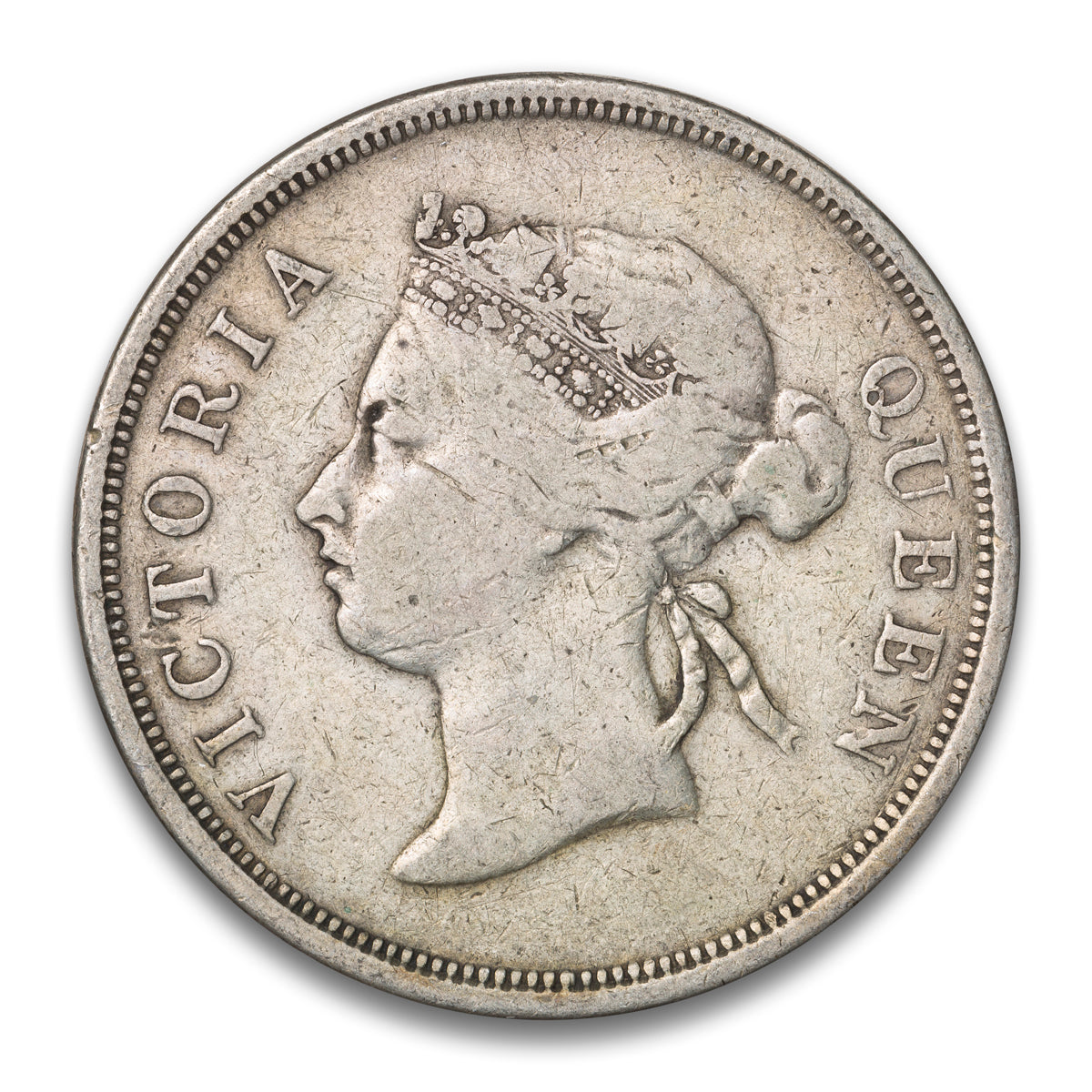 Straits Settlements Silver 50 Cents 1891