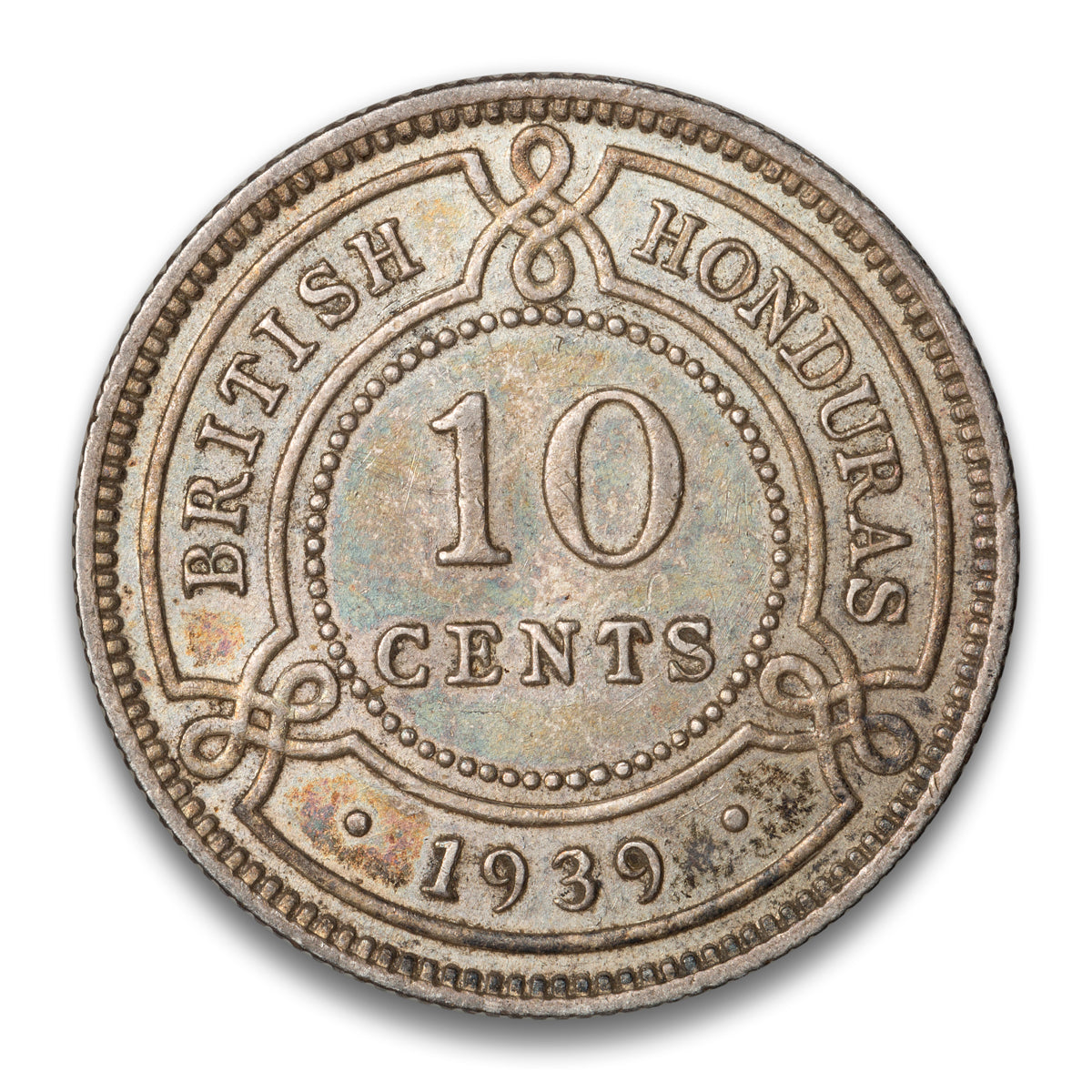 British Honduras Silver 10 Cents 1939