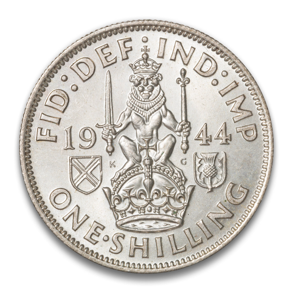 Great Britain Silver 1 shilling 1944