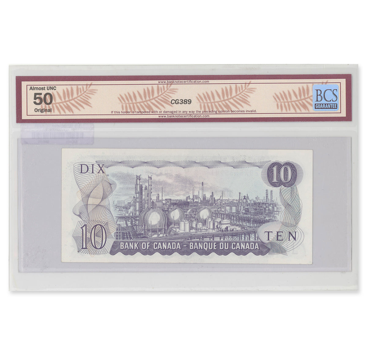 $10 1971 BC-49eA Thiessen-Crow Prefix EDX BCS AU-50