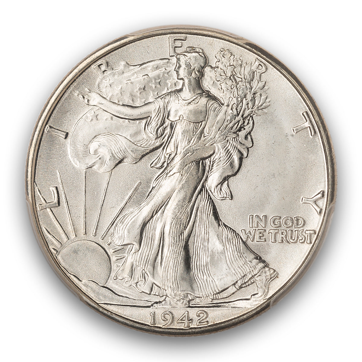 US 50 Cent 1942D PCGS MS-66