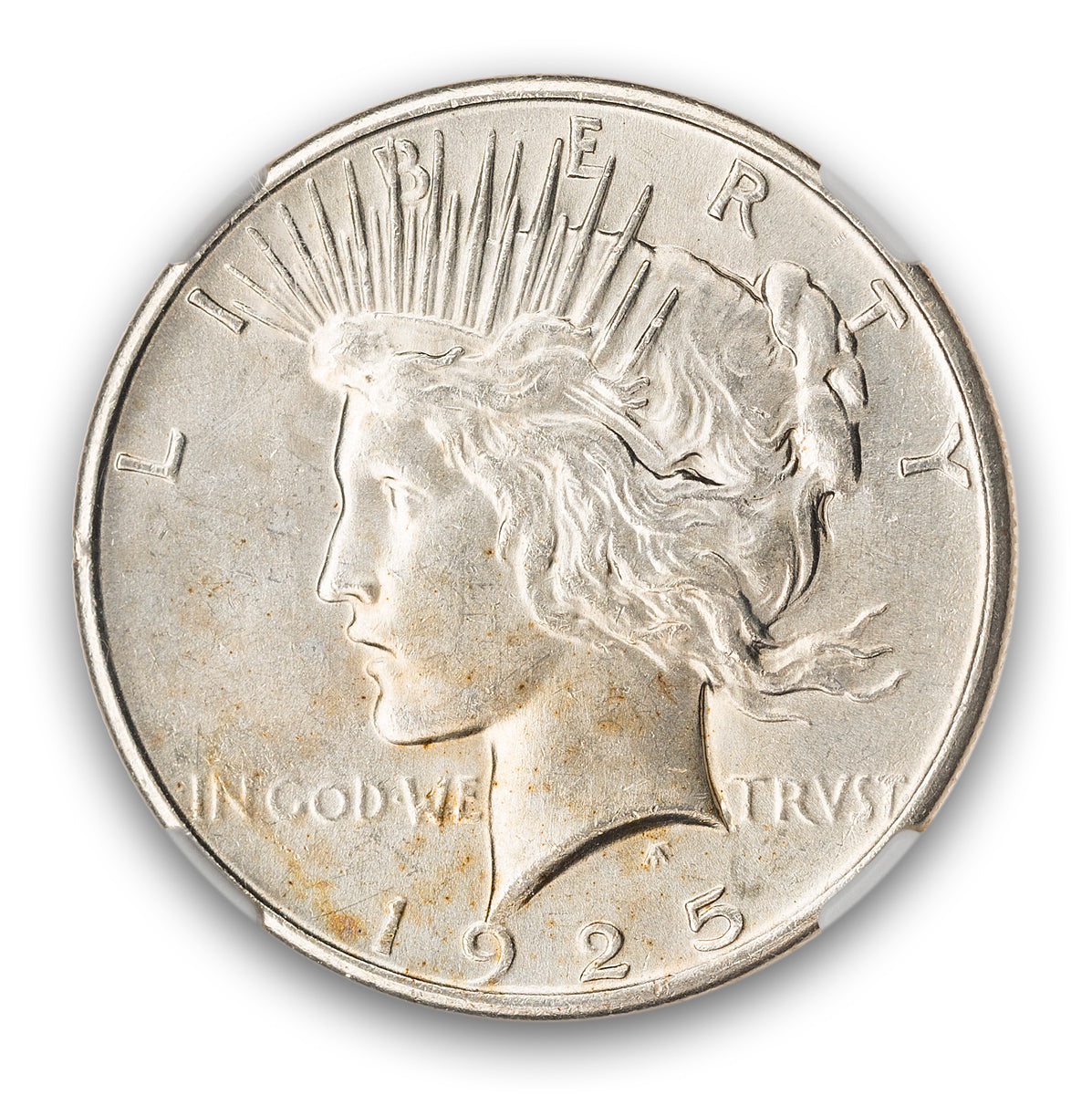 US $1 1925 Peace Dollar NGC MS-62