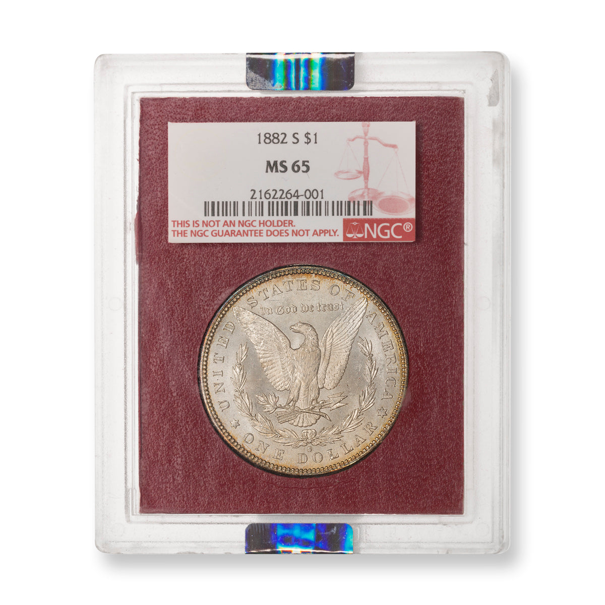 US $1 1882S Morgan Dollar NGC MS-65