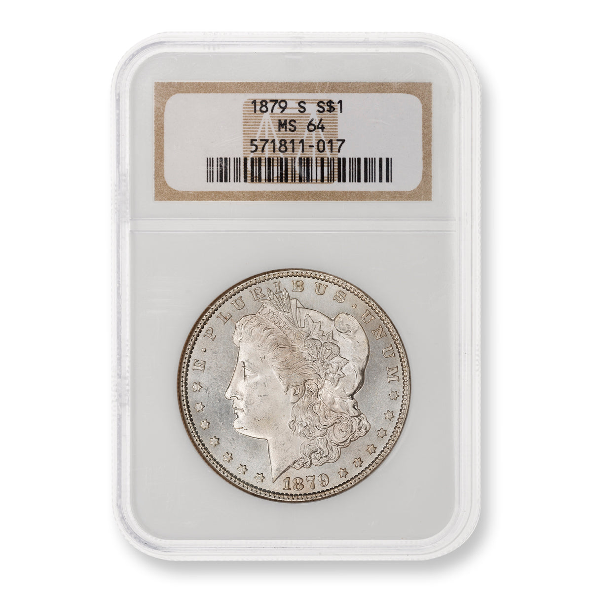 US $1 1879S Morgan Dollar NGC MS-64