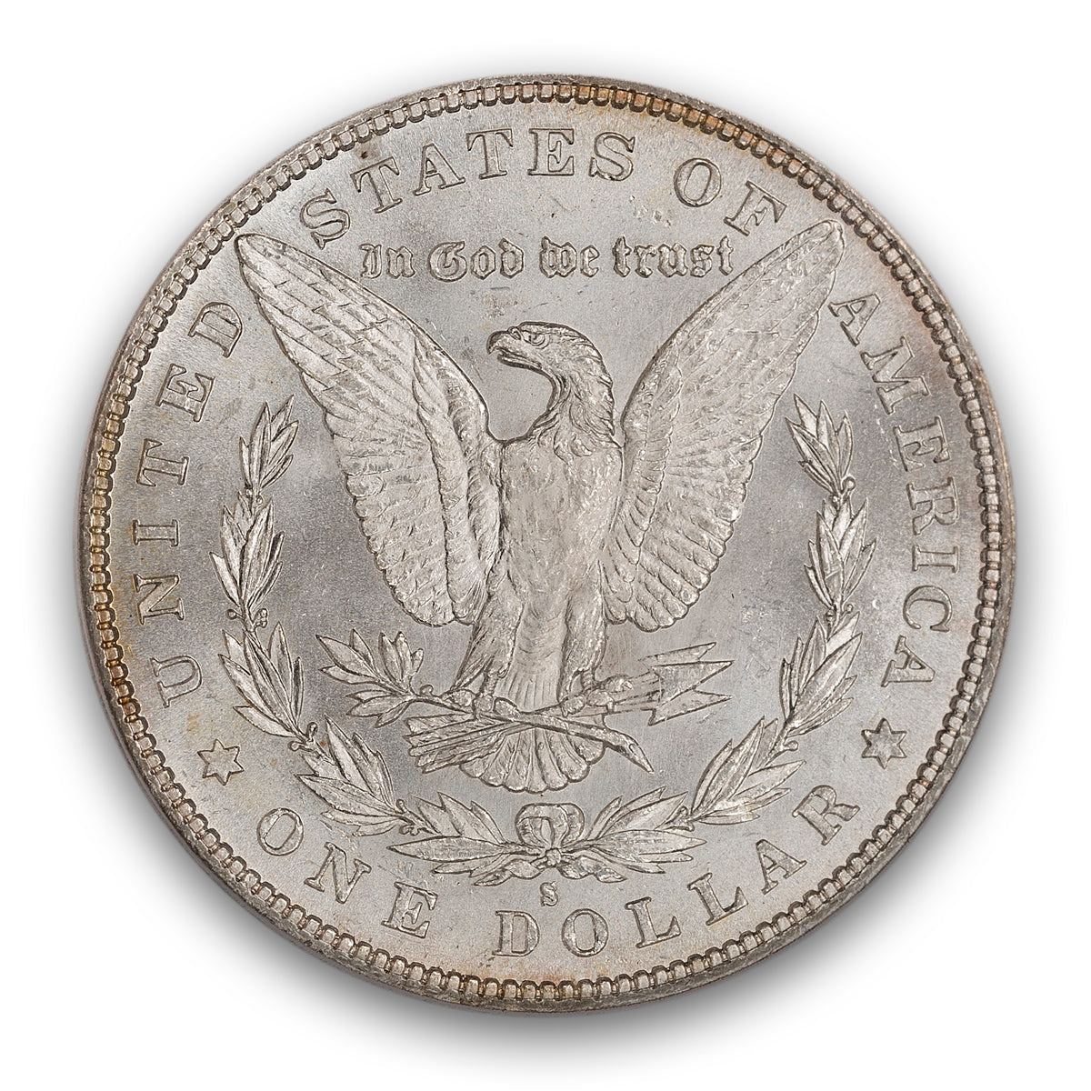 US $1 1880S Morgan Dollar PCGS MS-65