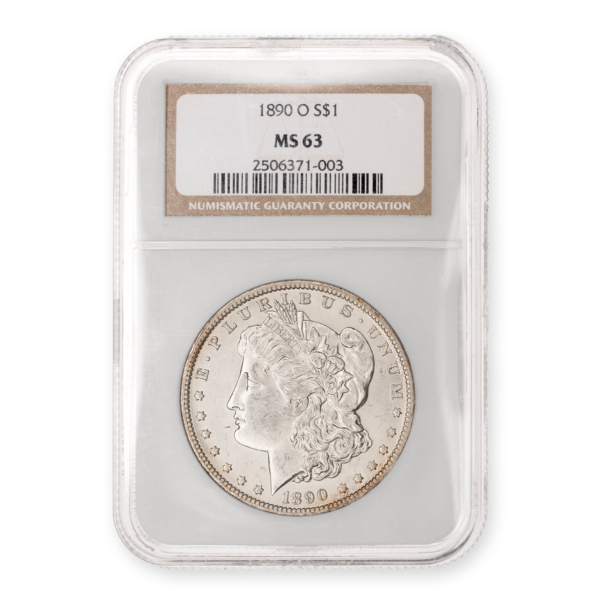 US $1 1890O Morgan Dollar NGC MS-63