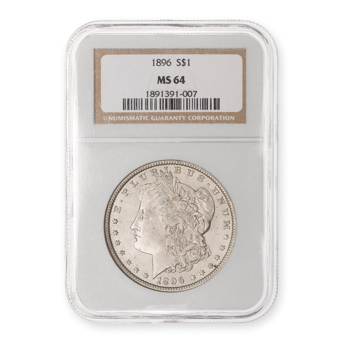 US $1 1896 Morgan Dollar NGC MS-64